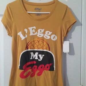 New! Kellogs L’eggo My Eggo Junior’s Short Sleeve T-shirt